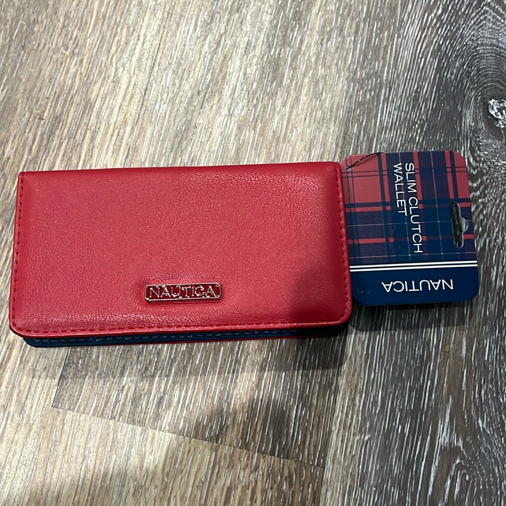 Nautica slim clutch wallet approx 6 1/2”